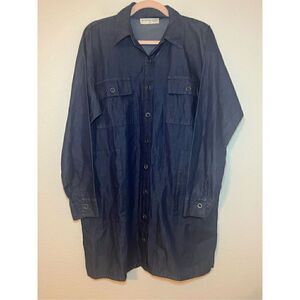 New Electric & Rose Denim Blue Shirt Dress